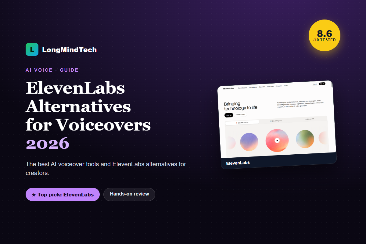 ElevenLabs Alternatives for Voiceovers (2026)
