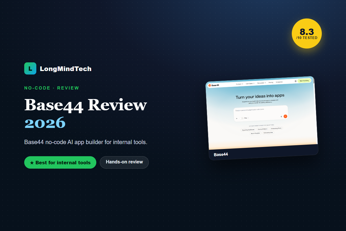 Base44 Review 2026: No-Code App Builder for Internal Tools