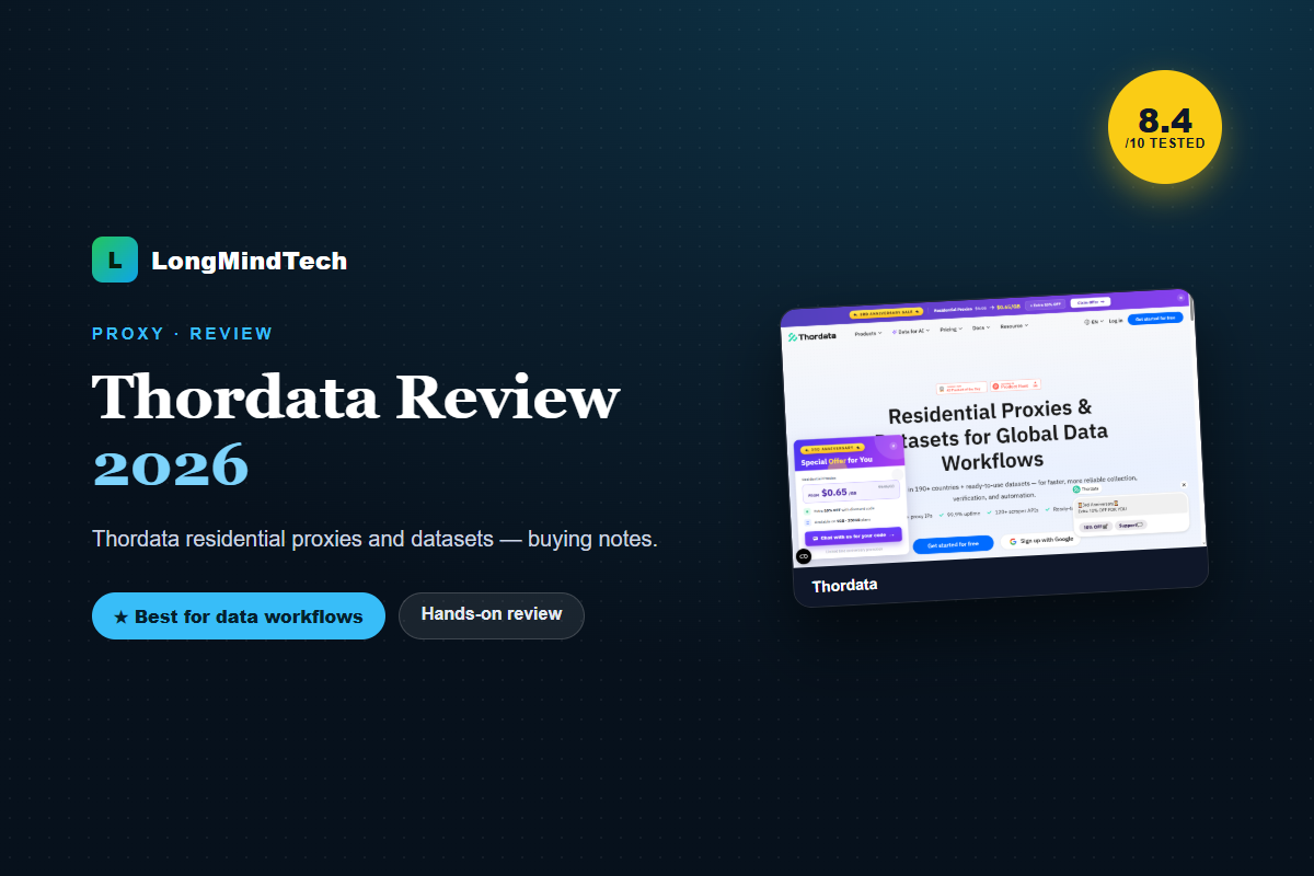 Thordata Review 2026: Residential Proxy Buying Notes