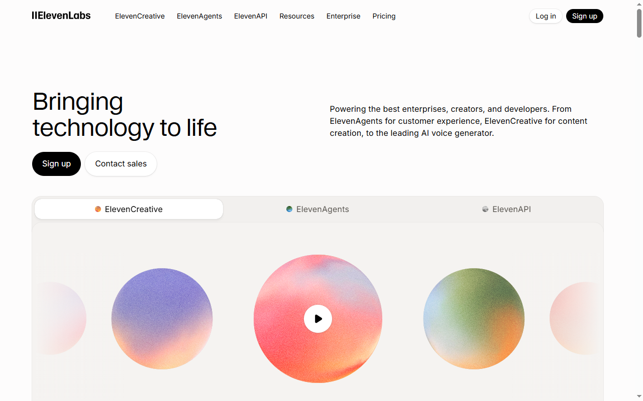 ElevenLabs AI voice generator