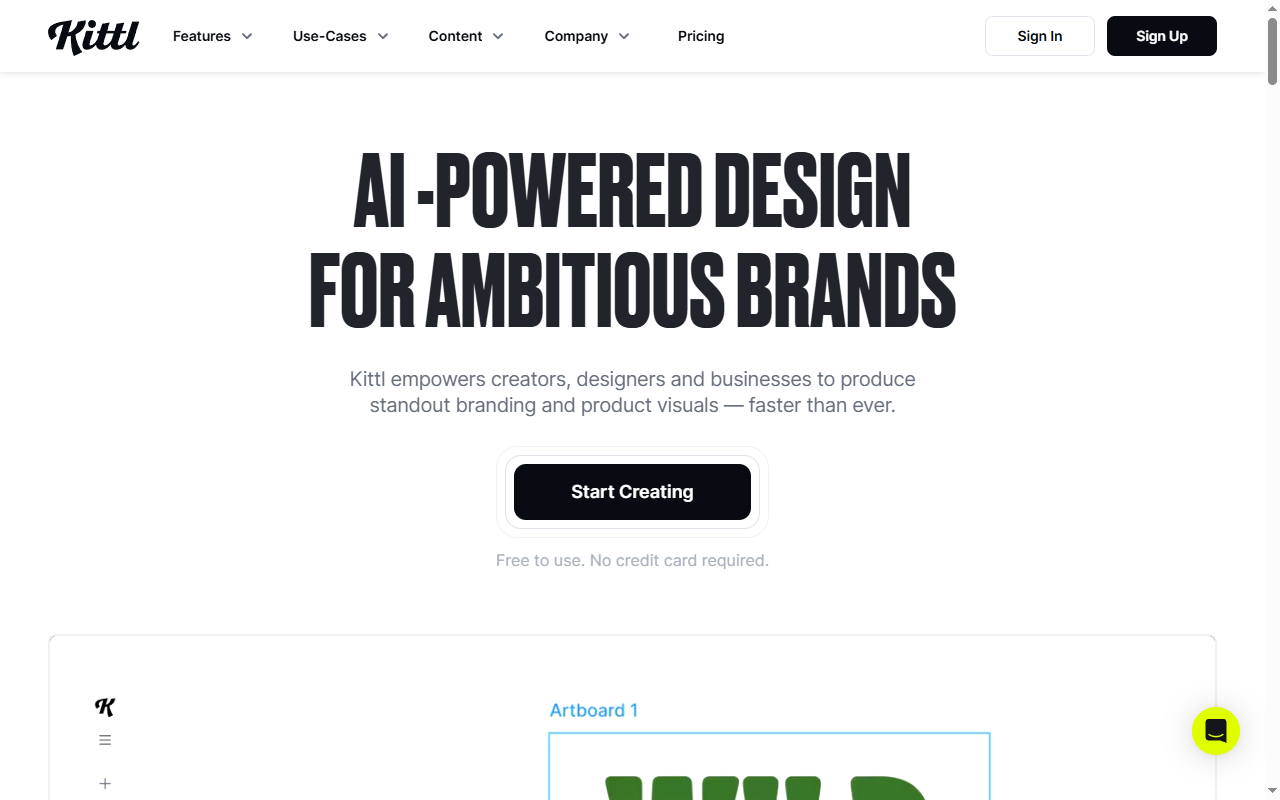 Kittl AI design platform