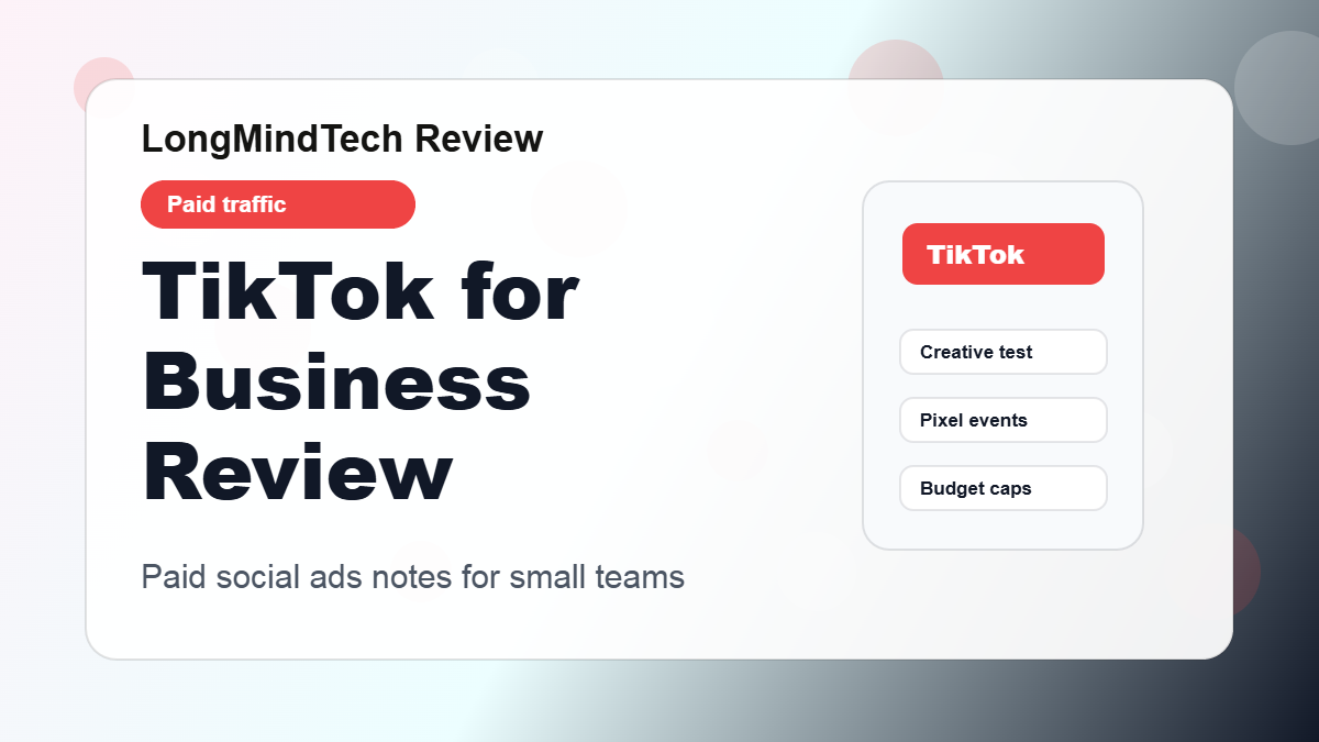 TikTok for Business review cover for paid social advertisers