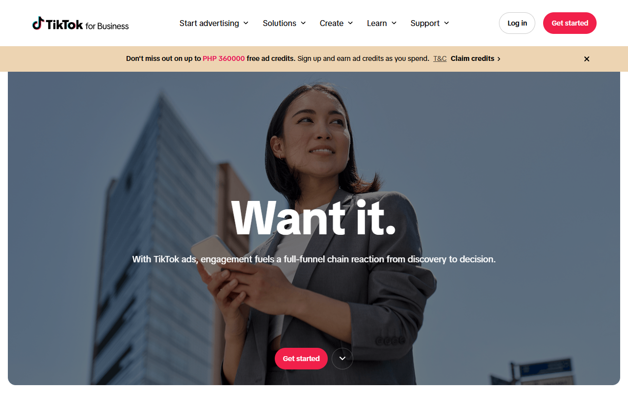 TikTok for Business ads platform
